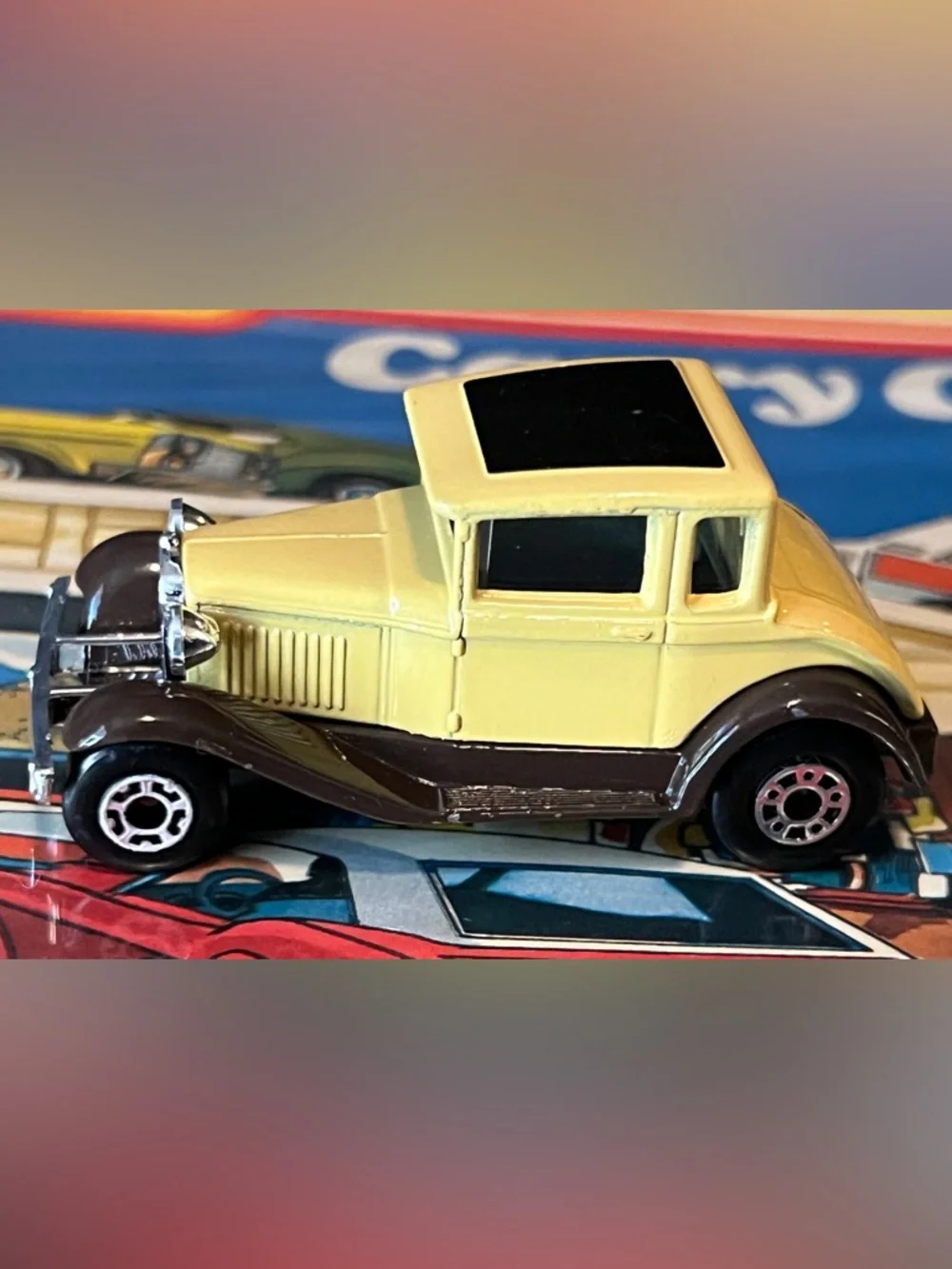 Vintage Matchbox 1979 No. 73 Model A Ford Cream & Brown Made in Macau